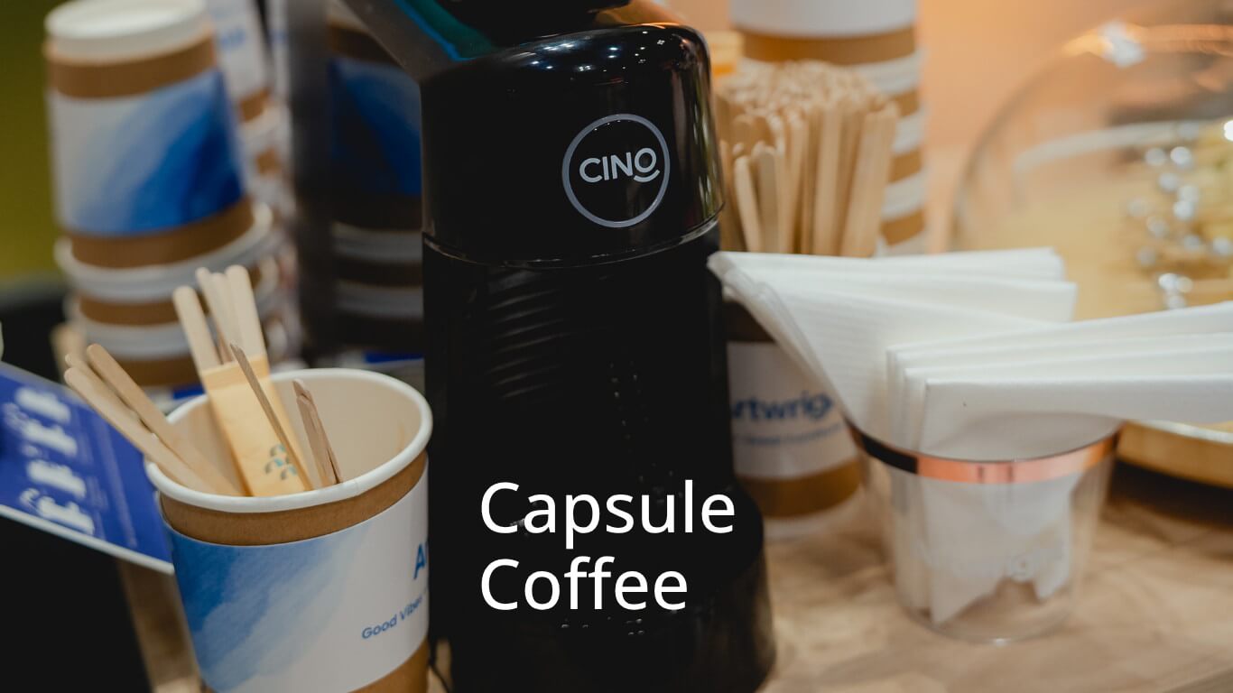 Capsule Coffee Machine including 50 capsules