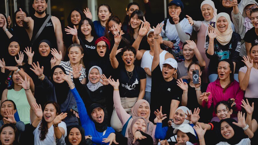 Celebrating 20 Years of Purposeful Events with Atilia Haron at a Sunrise Yoga Experience at KLCC Esplanade